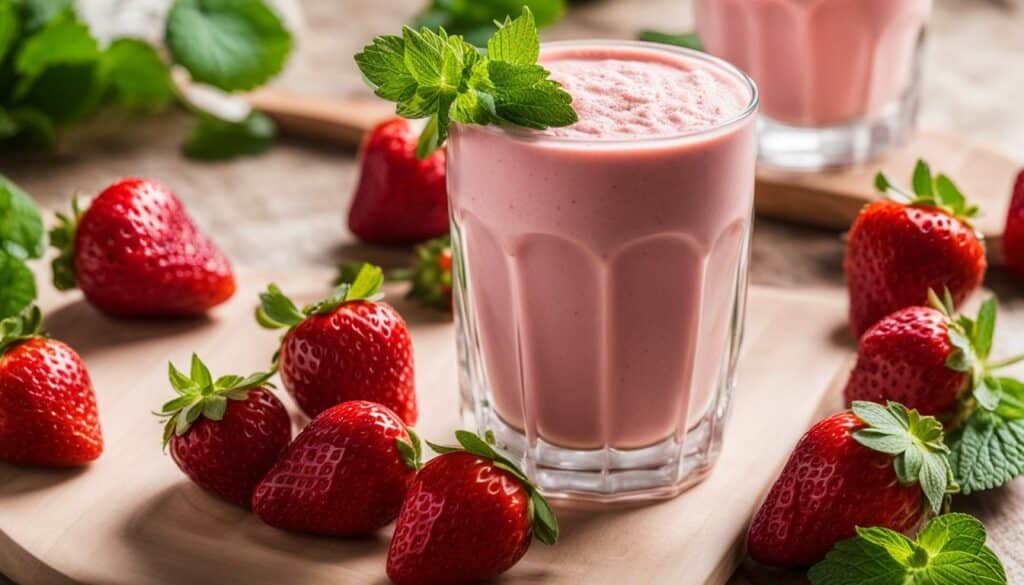 organic whey protein powder strawberry