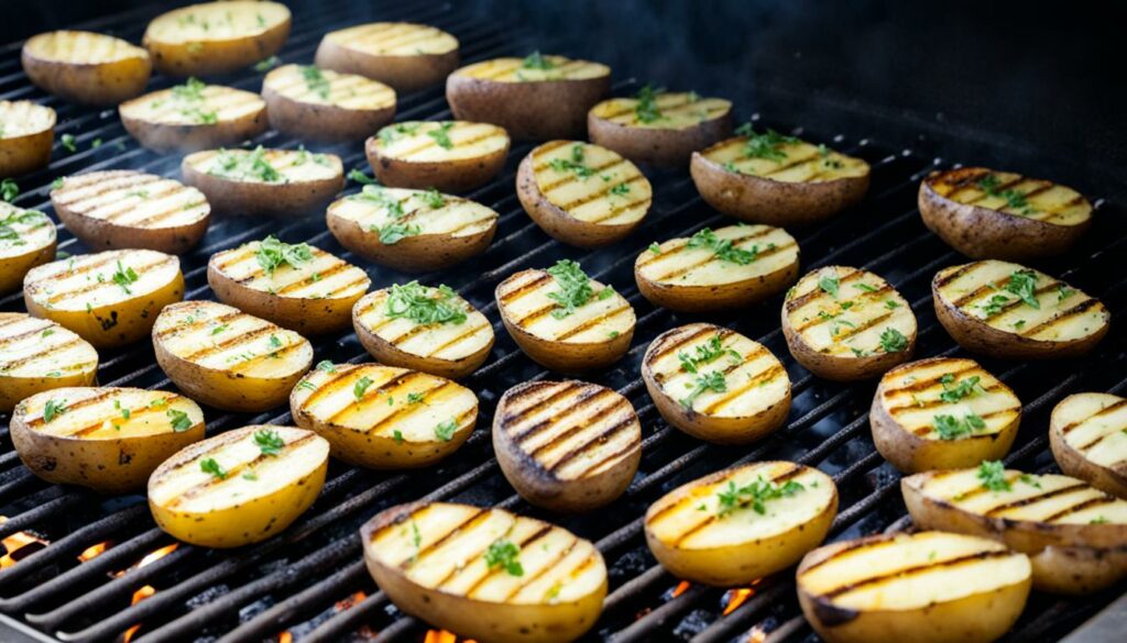 optimal grill time for baked potatoes